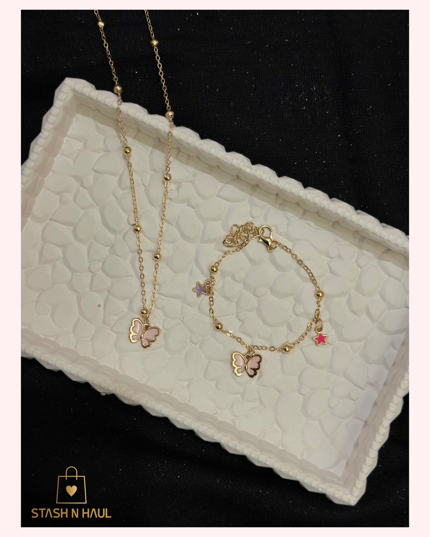 PAPILLON SET (Necklace & Bracelet)