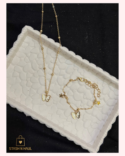 PAPILLON SET (Necklace & Bracelet)