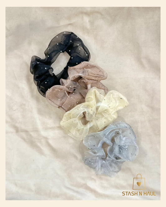 GLITZY SCRUNCHIES