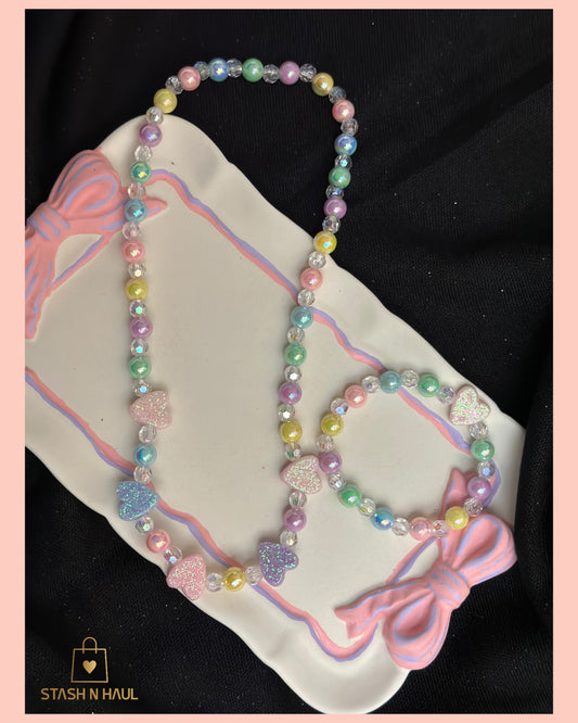 GIRLS' NECKLACE & BRACELET SET