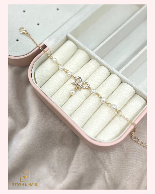 BOWKNOT BRACELET PEARL