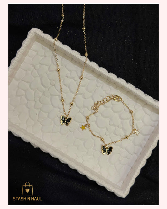 PAPILLON SET (Necklace & Bracelet)