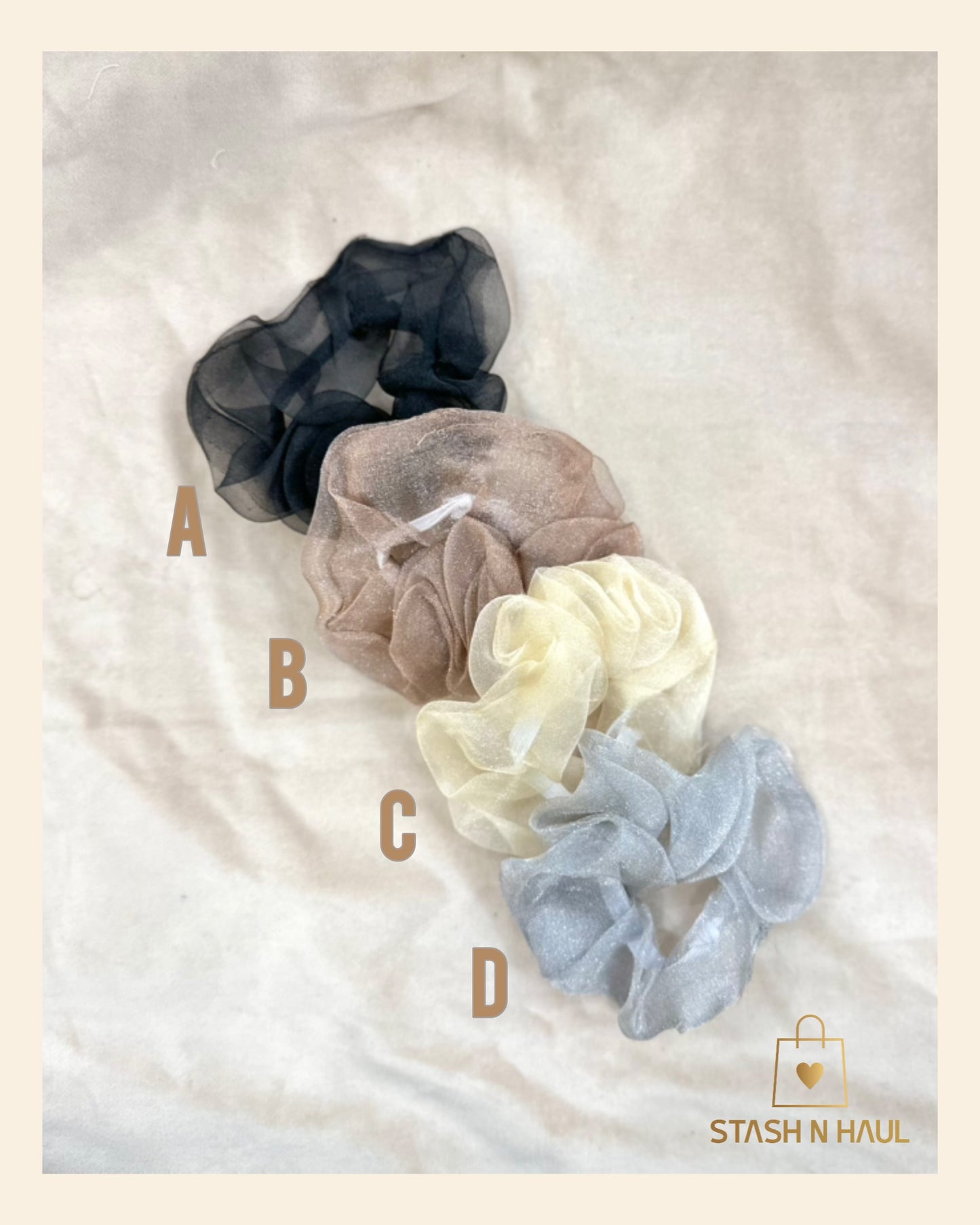 SHIMMER SCRUNCHIES