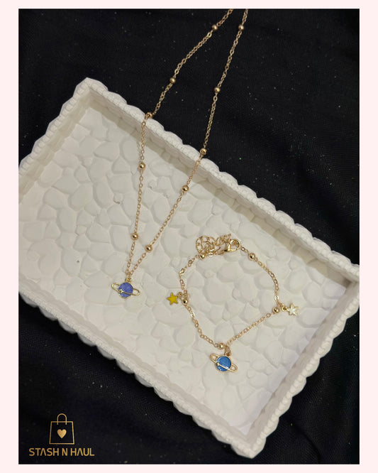 PLANET SET (Necklace & Bracelet)