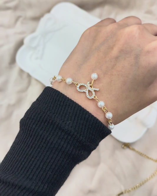 BOWKNOT BRACELET PEARL