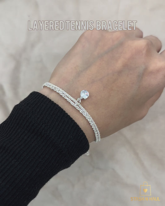 LAYERED TENNIS BRACELET